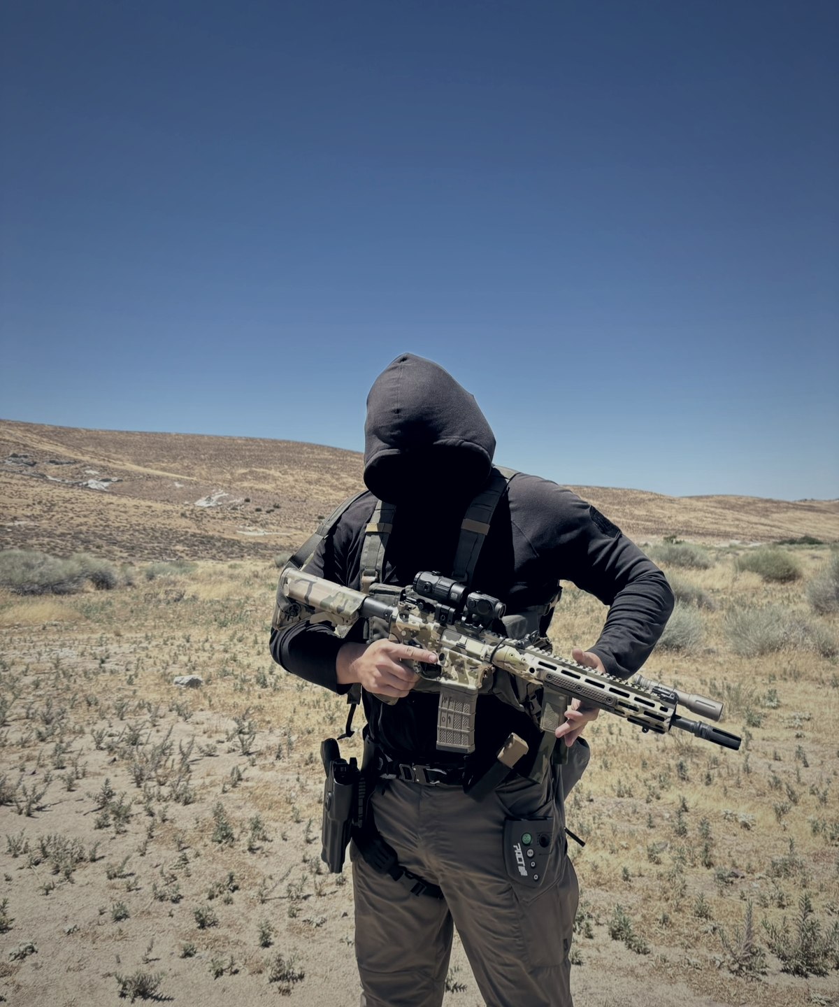 Rifle instruction on a Southern California range