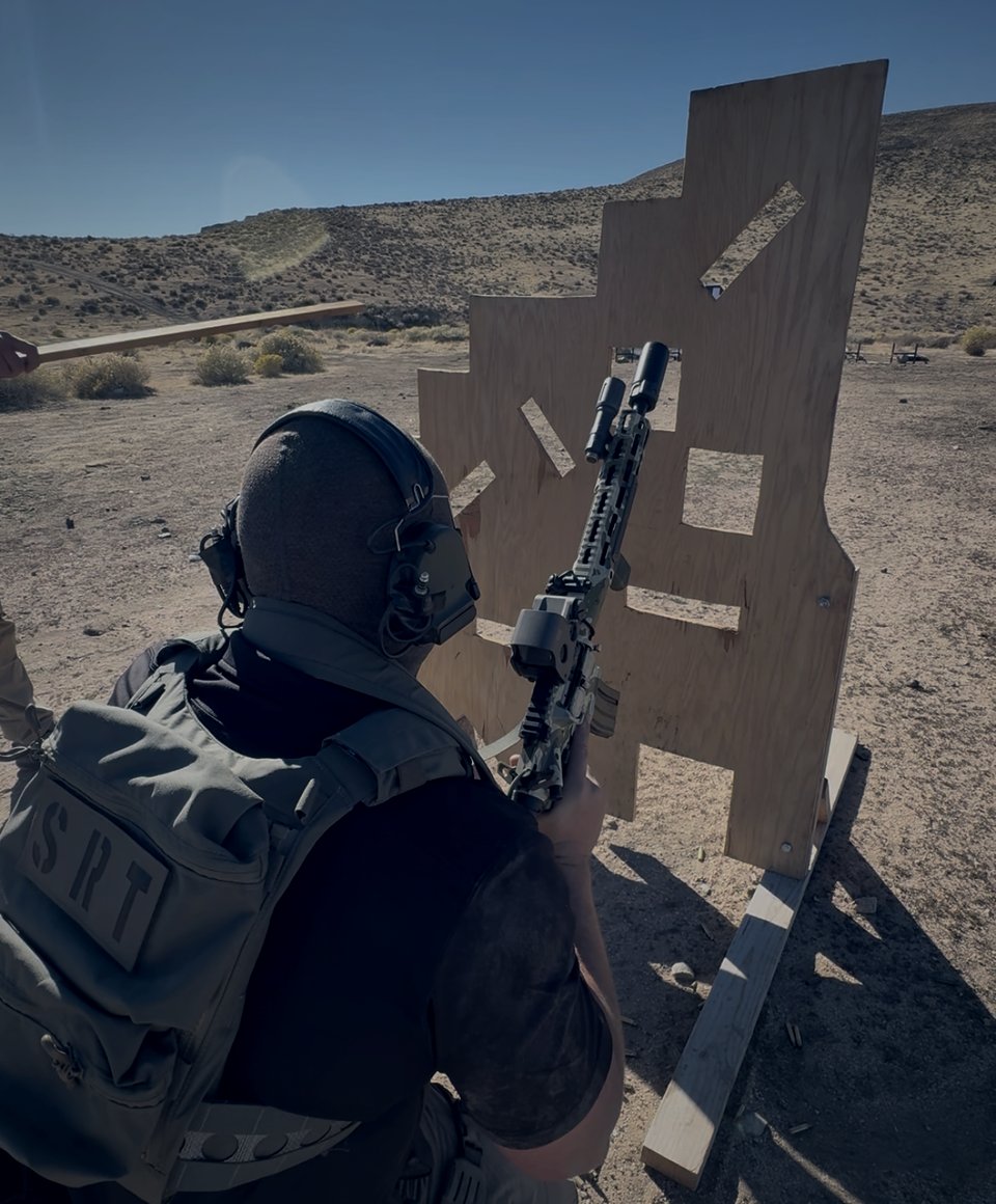 Practical Rifle course, carbine positional shooting